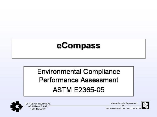 Environmental Performance Compliance Assessment